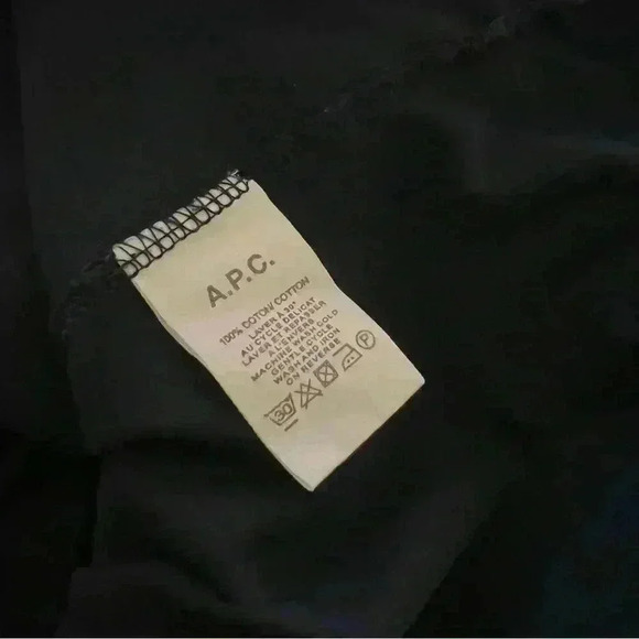 A.P.C. 100% Cotton Short Sleeve T-Shirt-XL - Picture 4 of 4